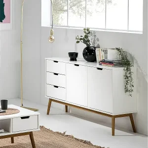 Sideboard Baku 3 Schubladen und 2 Türen weiß Must-Have