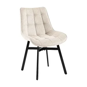 Esszimmerstuhl - Stoff - creme - Colby Nur Heute