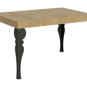 Aktuell Paxon Ausziehtisch 120/380x90 cm Natur-Eiche mit anthrazitfarbenen Beinen