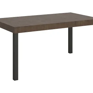 Ausverkauf Ausziehtisch 160/244x80 cm Everyday Nussbaum Tischbeine Anthrazit