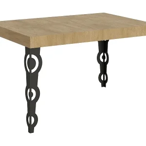 Ausverkauf Ausziehtisch 140/224x80cm Karamay Eiche Natur Tischbeine Anthrazit