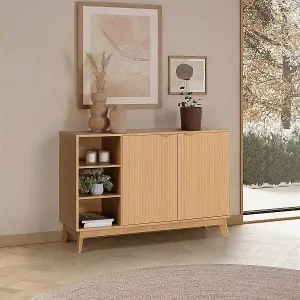 Zertifiziert Sideboard Oporto 2 türen Eichenfarbe