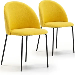 Billig Stuhl-set 2er Kenia Senfgelb